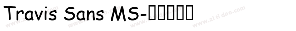 Travis Sans MS字体转换